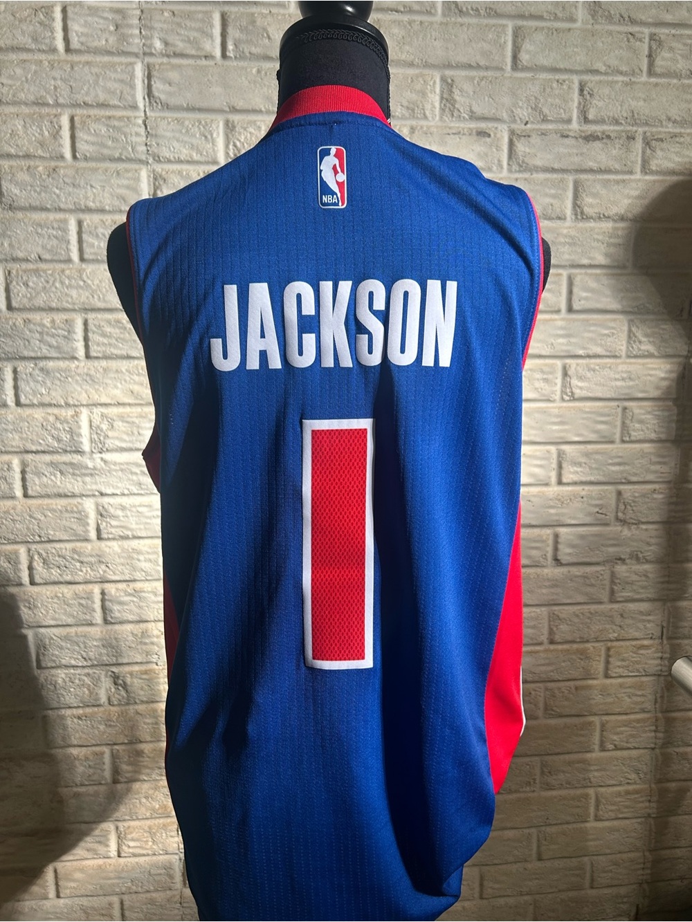 NBA Blue Jersey with Red Highlights – JACKSON #1